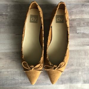 Dolce Vita Suede Tan Pointed Flats